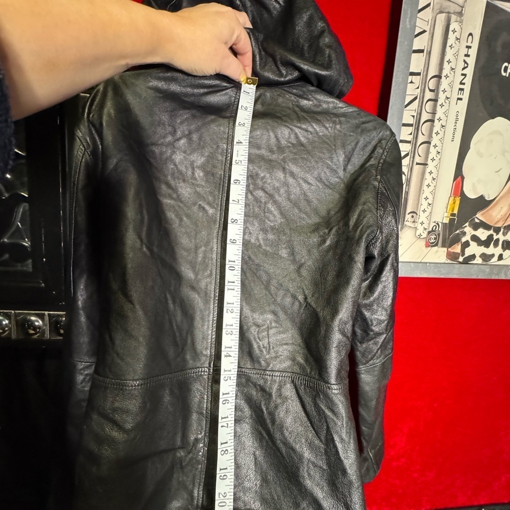 JACQUELINE FERRAR Genuine Lambskin Leather Jacket - Picture 2 of 8